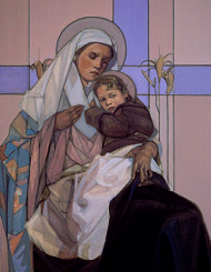 New Greeting Cards - Sacred Madonna and Child© by Janet McKenzie